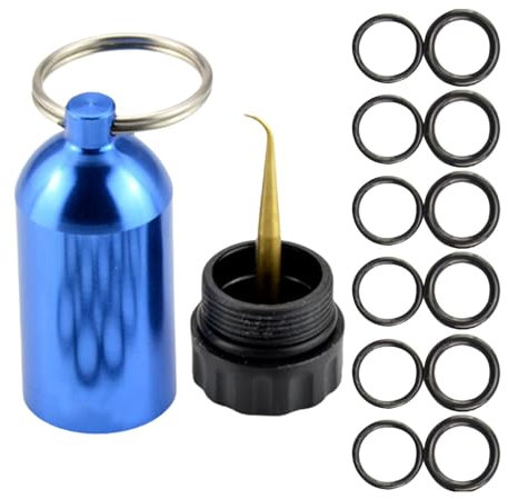 Kit De Juntas Tóricas para Buceo - Juntas Tóricas para Cilindros De Buceo | Llavero Tanque | - Cilindro De Buceo con Minitanque con Junta Tórica | Juego De Juntas Tóricas De 12 Piezas | Set Cuerp