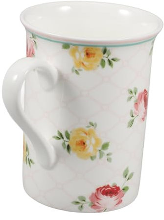 CIYODO Elegant Porcelain Tea Mug Cup Coffee Cups China Water Mugs for Latte Cappuccino Cocoa