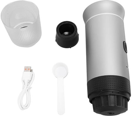 Sunicon Camping Kaffeemaschine Tragbare, Automatische Mini-Kapsel-Kaffeemaschine, Reisekaffeemaschine, Selbsterhitzung mit USB, für Wohnmobil, Wandern Home Office