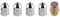 M12x1.5 Auto Stahl Radschloss Radmuttern Reifen Chrom Sicherungsmuttern 4 + 1 Set Auto Ersatz Pat