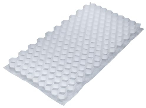 10x Rasengitterplatten/Kiesmatten weiß | Matte 787x581x26mm | Kiesgitter, Rasenwaben, Bodenwabe, Wabenmatte | 10 Stück