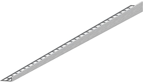 Aquabad Edelstahl Gefälleprofil Clive für begehbare Dusche 120cm, linksversion, Kantenhöhe 10mm
