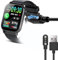 Lamshaw Cargador magnético compatible con WeurGhy Y6 Smartwatch,Cable magnético cargador cable reloj inteligente USB 3,3 ft compatible con WeurGhy/Hoxe/Aycy Y6 1,85 pulgadas Smartwatch (Negro)