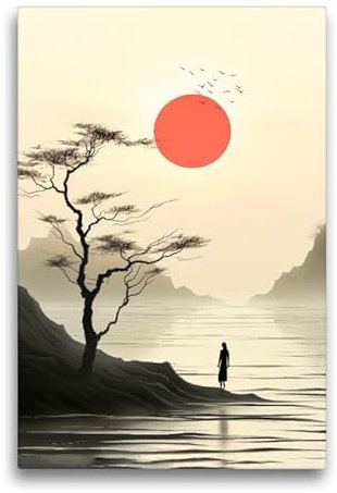 CALVENDO Premium Textil-Leinwand 50 x 75 cm Hochformat Japan, Mensch und Natur | Wandbild, HD-Bild auf Keilrahmen, Wanddekoration, Kunstdruck von Peter Roder
