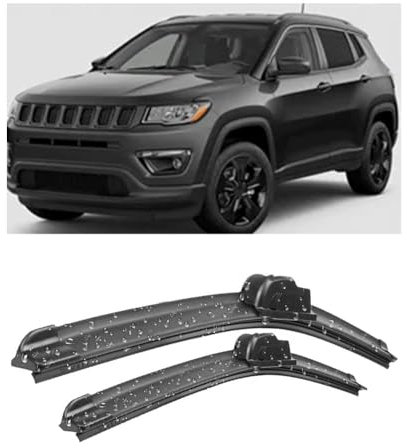 HERTC Auto Scheibenwischer Für Jeep Compass MP/552 2016-2023 24+18, Front Wischerblätter Streifenfreie Reinigung Leiser Betrieb Einfache Montage