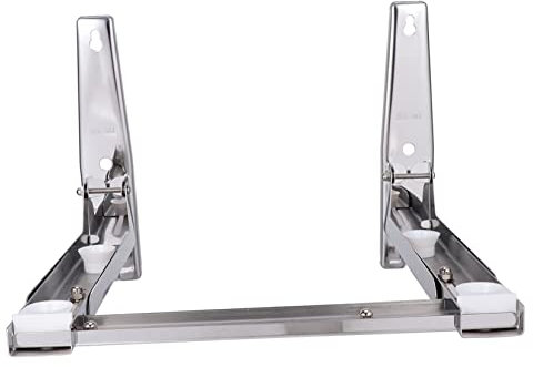 CIYODO Soporte Para Horno Microondas Plegable De Cocina Rejilla De Almacenamiento Para Horno Microondas Rejilla Para De Pared