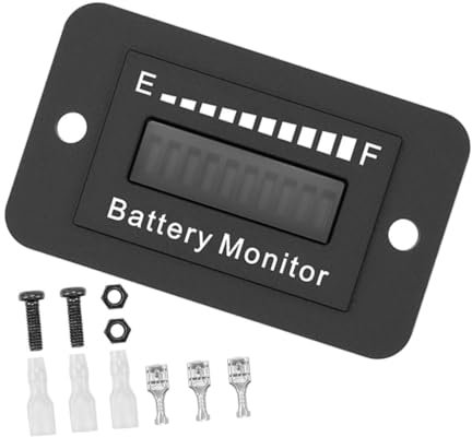 DIYEAH 1set Battery Checker for Golf Trolley Battery Displaying Device for Electric Carts