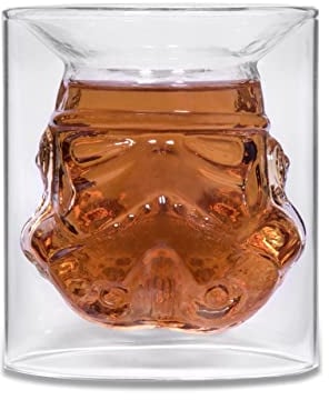 Original Stormtrooper Inverted Whisky Glass, Transparent, for Whiskey, Bourbon & Scotch, 150ml, Perfect Whisky Glass, Star Wars Gift for Men - ThumbsUp!