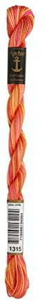 Anchor 4515005-01315 Stickgarne, 100% Baumwolle, 1315, Stärke 5, 21m, 7 Gramm