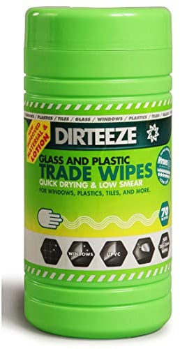 Lingettes en verre et plastique Dirteeze