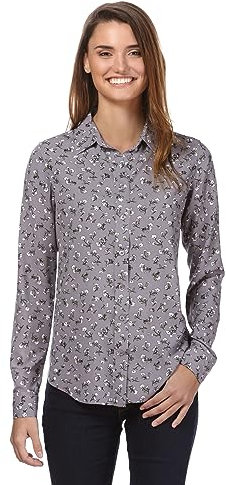 Vincenzo Boretti Blusa, Taglio Giusto, Colletto della Camicia Grigio M