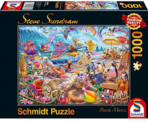 Schmidt Spiele 59662 Steve Sundram, Beach Mania, 1000 Teile Puzzle