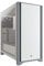 Corsair 4000D Tempered Glass Mid-Tower ATX Case - Cable Management System - Spacious Interior - Two Included 120 mm Fans - White