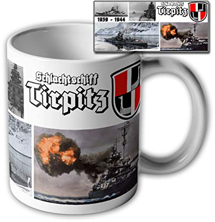 Tasse Schlachtschiff Tirpitz Foto-Druck Bild-Kaffee Becher Kriegsmarine #35496