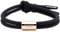 Power Ionics - Bracelet en silicone noir pour hommes avec bague en or rose, longueur 26 cm, ajustable pour poignets de 12 à 23 cm