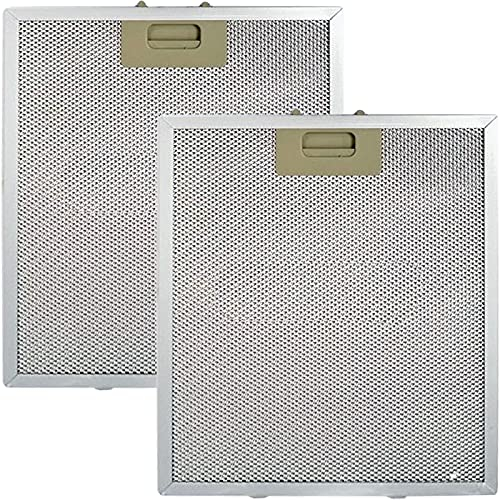 SPARES2GO Metal Grease Filter compatible with Howdens Lamona LAM2543 Cooker Hood (320mm x 270mm, Pack of 2)
