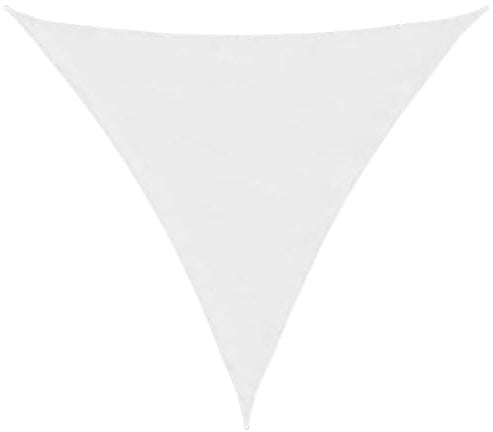 vidaXL Voile de Parasol Voile d'Ombrage Ecran Solaire de Jardin Store de Patio Terrasse Balcon Extérieur Tissu Oxford Triangulaire 4x4x4 m Blanc