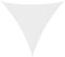 vidaXL Voile de Parasol Voile d'Ombrage Ecran Solaire de Jardin Store de Patio Terrasse Balcon Extérieur Tissu Oxford Triangulaire 4x4x4 m Blanc