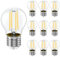 LEDYA E27 LED Glühbirne Warmweiss, G45 Golf LED Birnen Glas 2700K, 4W 400LM Ersetzt 35W Halogenlampe, E27 LED Lampe Energie Sparen, nicht Dimmbar, 25000 Stunden Lebenszeit 10 Stück