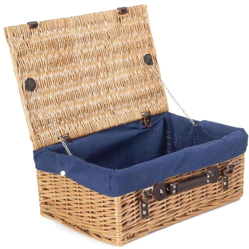Red Hamper Wicker Picnic Basket, One Size