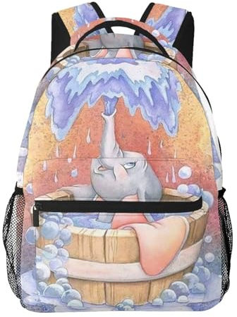Lawenp Tasche für Dumbo Personalisierte Schulrucksäcke Bookbag Travel Pack für Jungen Mädchen Männer Frauen