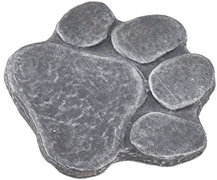 Qcwwy Pet Memorial Garden Stone DIY Pet Cat Dog Grave Marker Résine Pet Memorial Gift Pet Garden Stone Pierre Tombale pour Chien ou Chat Commémoratif Intérieur ou Extérieur