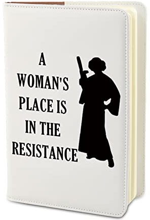 PLITI Feminist Journal Notebook Women Empowerment Gift girl power Motivational gift Woman's Place Is In The Resistance Notebook (woman's resistance JN)