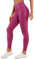 CRZ YOGA Damen Butterluxe Faux Leder Leggings Lederoptik High Waist Sporthose Kunstleder Stretch Workout Sportleggins - 67cm Klassisches Magenta-Lila-Muster 44