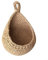 ARMYJY Hanging Wall Baskets, Jute Eco Hanging Basket Cotton Teardrop, Cotton-flax Vegetable Fruit Organizer for Kitchen Produce Storage, Keep Vegetable Fresh