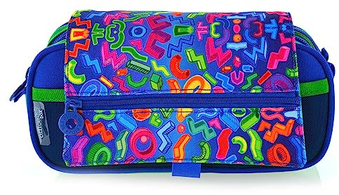 office box Colorline Federmäppchen mit 3 großen Innenfächern mit individuellem Reißverschluss, mehrere Taschen, Stundenplan und ID-Karte, Urban, Modisch und funktional