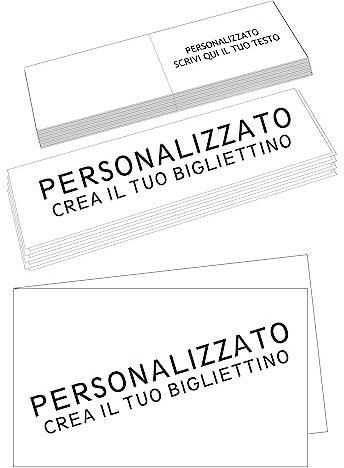 PV Grafik 100 Bigliettini Bomboniera Pieghevole Personalizzato, Bigliettino Bomboniera Personalizzato con Nome e Data, tutto incluso, pronti per essere usati (Personalizzato)
