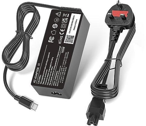 100W USB C Laptop Charger for Lenovo Thinkpad Carbon x1 5th 6th Gen, Yoga 370 910 920 X280 X390 X395, IdeaPad 720 Y400 Y500 P580 P500 Type-C AC Adapter Power Supply Cord