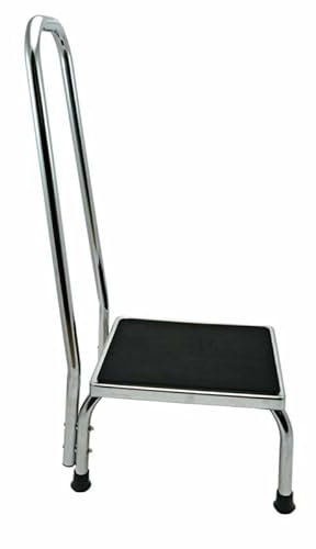 Marchepied de sécurité robuste avec poignée en acier - 23 cm