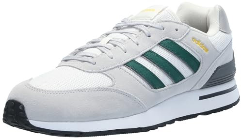 adidas Herren Run 80s Sneaker, Grau/Collegiate Green/White, 9 US
