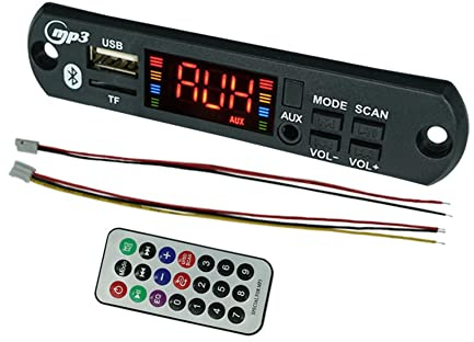 Meogromp 2X25W JQ-D011BT Bluetooth MP3 Decoder Board LeistungsverstäRker FM Radio DIY Modul UnterstüTzt TF Player Call Recording