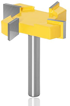 Mesee Nutfräser, Fräser, 8 mm, Schaft, Fräser CNC, Router, Fräser zum Hobeln, Fräser zum Abflachen von Oberfräsen, Oberfräse für Arbeiten auf Holzoberflächen