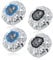 4 Pieces Aluminum Foil Heat Cap for Deep Conditioning, Reusable Deep Conditioning Hair Cap Heated Shower Cap for Hot Oil Hair Treatment Processing Caps for Hair Dye Cap Tin Foil Hat for Home Salon Use