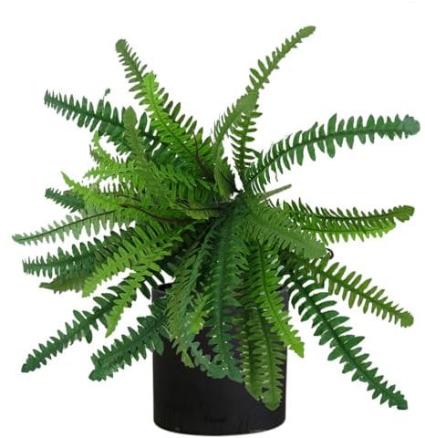 Künstlicher Farn im Topf, künstliche Boston-Farnpflanze, flexibel, für den Außenbereich, langlebig, für den Außenbereich, künstliches Grün, UV-beständige Pflanzen für den Innenbereich, Garten,