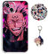 Staremeplz Compatible with iPhone 13 Pro Case Satoru Gojo/Itadori Yuji Anime Game Design [With Vision Keychain and 50pcs Stickers] Cartoon Transparent Soft Silicona Case for iPhone 13 Pro