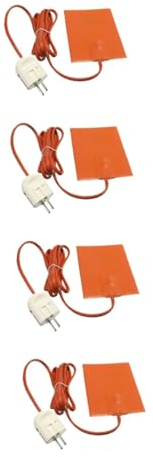SOLUSTRE 4 Stück Auto Heizplatte Auto Wassertank Heizung Batterie Heizkissen Auto Öltank Heizung Auto Öl Heizung Frostschutz Tank Heizung Motor Heizkissen Motoröl Heizung Auto