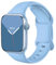Bracelet Silicone Bleu Ciel Souple compatible avec Apple watch Serie 9 8 7 6 5 4 3 2 1 SE 38mm 40mm 41mm