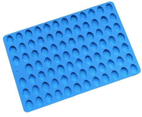 Osterei-Schokoladenform, Osterei-Kuchenform - Geleeform mit 83 Mulden | Silikon-Backform für Muffinkuchen, Brot, Osterbacken, Osterparty