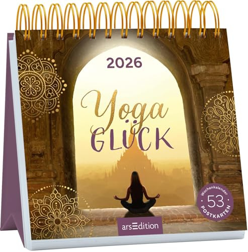 Postkartenkalender Yogaglück 2026: Wochenkalender 2026, 53 Postkarten für achtsame und bewusste Momente