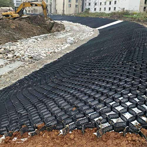 Hill Bodenschutzgitter mit Wabenstruktur, Geo-Gitter für Auffahrt, Weg, Bach, Ufer, Hang, Stützmauern, Bodengitter, Erbse, Kies, Stabilisator, Gitter, einfache Installation