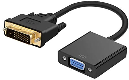 DOITOOL Dvi Male to Vga Adapter Cable Dvi-d to Vga Converter for Tv Computer Laptop