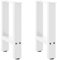 Generisch jiangboyue-4013277 Lot de 2 pieds de table basse en acier Blanc 38 x (42-43) cm
