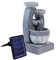 Warmiehomy Solar Water Fountain, 4 Tier Solar Water Feature, Waterfall with Solar Powered Pump and LED Lights for Outdoor, Garden Fountains and Water Features, Height 47CM, Grey