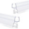 Wuyangcun Tira de sellado de agua de 50cm paquete de 2 apta para puertas de vidrio de ducha de 4mm a 12mm de grosor (4mm)
