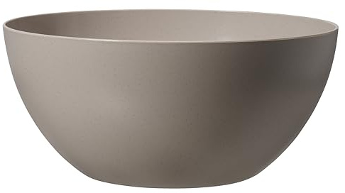 Gastromax Schüssel 7 L BIO | Grau | Picknick, Camping, Grillen, für drinnen und draußen | Hitzebeständig | Lebensmittelsicher und BPA-frei | Spülmaschinen- und mikrowellenfest | L32 x W32 x H14 cm
