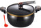 Utensil Set Micro Pressure Cooker Fast Cooking Cookware, Mini Pressure Cooker, Large Capacity Mcrib Stone, Multifunctional Non-Stick 28cm Diameter, For, Induction, Stoves(A: Black) (Black, 28X15cm)